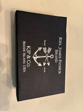 Kiel James Patrick Navy Gift Box with White Anchor Logo